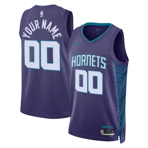 Meraviglioso Charlotte Hornets Jordan Brand Unisex 2022/23 Swingman Custom Jersey Statement Edition Teal  per i veri fan