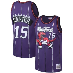 Meraviglioso Comodo Vince Carter Toronto Raptors 1998/99 Big & Tall Hardwood Classics Swingman Jersey Purple/White  per i veri fan