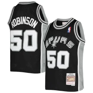 Meraviglioso David Robinson San Antonio Spurs Youth 1998/99 Hardwood Classics Swingman Jersey Black  per i veri fan