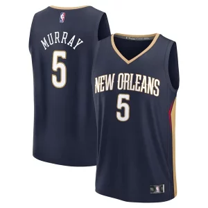 Meraviglioso Dejounte Murray New Orleans Pelicans Youth Fast Break Replica Player Jersey Icon Edition Navy  per i veri fan