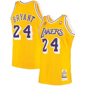 Meraviglioso Fantastico Lussuoso Men's Los Angeles Lakers Kobe Bryant Gold 2007 Hardwood Classics Authentic Jersey  per i veri fan