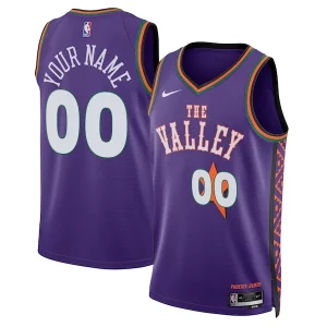 Meraviglioso Incantevole Versatile Phoenix Suns Nike Unisex 2024/25 Custom Swingman Jersey City Edition Purple  per i veri fan