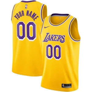 Meraviglioso Los Angeles Lakers Nike Custom Swingman Jersey Gold Icon Edition  per i veri fan