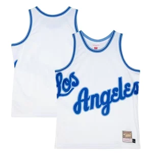 Meraviglioso Ottimo Pratico Los Angeles Lakers Hardwood Classics Blown Out Fashion Jersey White  per i veri fan