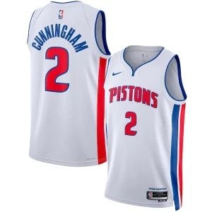 Meraviglioso Raffinato Comodo Cade Cunningham Detroit Pistons Nike Unisex Swingman Jersey Association Edition White/Blue  per i veri fan