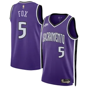 Meraviglioso Robusto De'Aaron Fox Sacramento Kings Nike Unisex 2024/25 Swingman Jersey Purple Classic Edition  per i veri fan