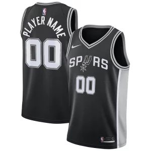 Meraviglioso San Antonio Spurs Nike Swingman Custom Jersey Black Icon Edition  per i veri fan