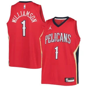Meraviglioso Zion Williamson New Orleans Pelicans Jordan Brand Youth 2020/21 Swingman Player Jersey Statement Edition Red  per i veri fan