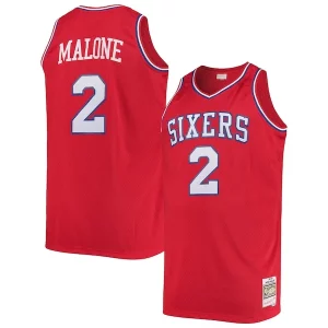 Moderno Accattivante Trendy Moses Malone Philadelphia 76ers 1982/83 Big & Tall Hardwood Classics Swingman Jersey Red  per i veri fan