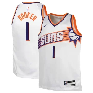 Moderno Devin Booker Phoenix Suns Nike Youth Swingman Jersey Association Edition White  per i veri fan