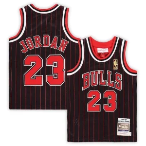Moderno Incantevole Magnifico Michael Jordan Chicago Bulls Toddler 1996/97 Hardwood Classics Authentic Jersey Black/Red/White  per i veri fan