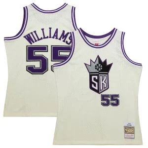 Moderno Jason Williams Sacramento Kings Chainstitch Swingman Jersey Cream  per i veri fan