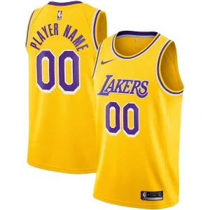 Moderno Los Angeles Lakers Nike 2020/21 Swingman Custom Jersey Icon Edition Gold  per i veri fan