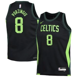Moderno Ottimo Magnifico Kristaps Porzingis Boston Celtics Nike Youth 2024/25 Swingman Player Jersey City Edition Black  per i veri fan