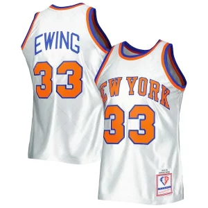 Prestigioso Fascinante Resistente Patrick Ewing New York Knicks 1985/86 Hardwood Classics 75th Anniversary Swingman Jersey Platinum  per i veri fan