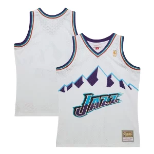 Moderno Robusto Fascinante Utah Jazz 1996 97 Hardwood Classics Swingman Jersey White  per i veri fan