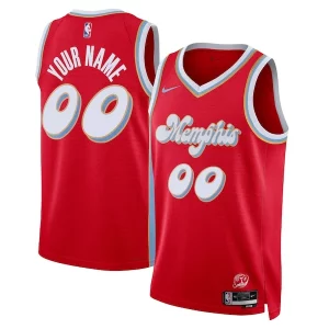 Moderno Sofisticato Fascinante Memphis Grizzlies Nike Unisex 2024/25 Custom Swingman Jersey City Edition Red  per i veri fan