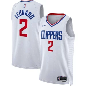 Moderno Sofisticato Kawhi Leonard LA Clippers Nike Unisex Swingman Jersey Association Edition White/Royal  per i veri fan