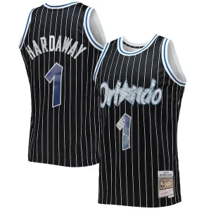 Moderno Splendido Penny Hardaway Orlando Magic 1996/97 Hardwood Classics NBA 75th Anniversary Diamond Swingman Jersey Black  per i veri fan