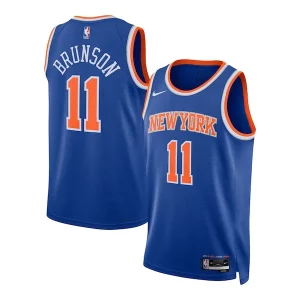 Moderno Stupendo Carino Jalen Brunson New York Knicks Nike Unisex Swingman Jersey Icon Edition Blue  per i veri fan