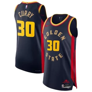 Ottimo Attraente Stephen Curry Golden State Warriors Nike 2024/25 Authentic Player Jersey City Edition Navy  per i veri fan