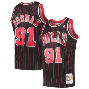 Ottimo Dennis Rodman Chicago Bulls Hardwood Classics Swingman Jersey Black  per i veri fan