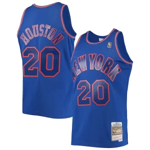 Ottimo Eccezionale Allan Houston New York Knicks 1996/97 Throwback Dark Swingman Jersey Blue  per i veri fan