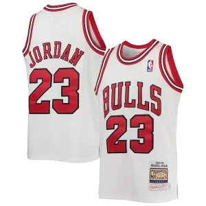 Ottimo Fascinante Raffinato Michael Jordan Chicago Bulls Youth 1997/98 Hardwood Classics Authentic Jersey White/Black/Red  per i veri fan