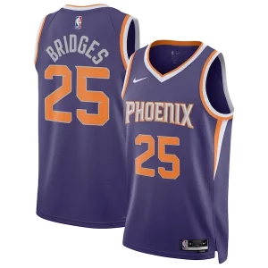 Ottimo Mikal Bridges Phoenix Suns Nike Unisex Swingman Jersey Icon Edition Purple/White  per i veri fan