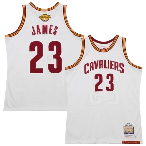 Ottimo Moderno Eccezionale LeBron James Cleveland Cavaliers 2015/16 Hardwood Classics Authentic Jersey White  per i veri fan