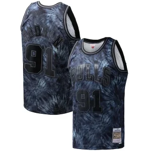 Ottimo Splendido Dennis Rodman Chicago Bulls Hardwood Classics 1995/96 Tie Dye Swingman Jersey Black  per i veri fan