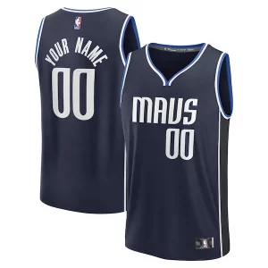 Ottimo Splendido Stupendo Dallas Mavericks Custom Fast Break Jersey Statement Edition Navy/Blue  per i veri fan