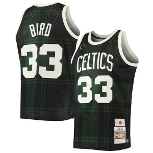 Ottimo Stupendo Larry Bird Boston Celtics 1985/86 Hardwood Classics Uninterrupted Swingman Jersey Black  per i veri fan