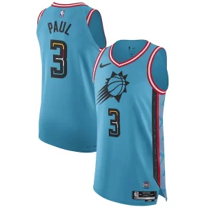 Pratico Accattivante Chris Paul Phoenix Suns Nike 2022/23 Authentic Jersey City Edition Turquoise  per i veri fan