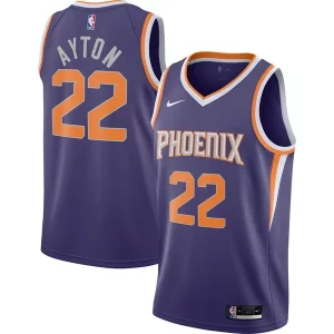 Pratico Cool Deandre Ayton Phoenix Suns Nike 2020/21 Swingman Player Jersey Icon Edition Purple  per i veri fan