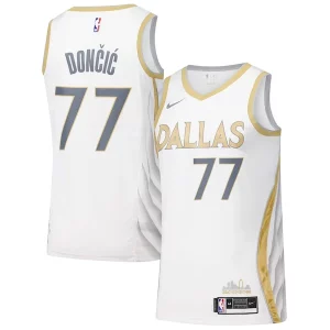 Pratico Dallas Mavericks Nike Swingman Player Jersey City Edition White  per i veri fan