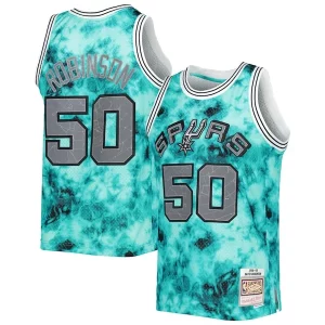 Pratico David Robinson San Antonio Spurs 1998/99 Galaxy Swingman Jersey Teal  per i veri fan