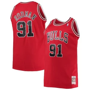Pratico Dennis Rodman Chicago Bulls 1997/98 Big & Tall Hardwood Classics Swingman Jersey Red  per i veri fan