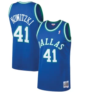 Pratico Dirk Nowitzki Dallas Mavericks 1998/99 Hardwood Classics Swingman Jersey Blue  per i veri fan