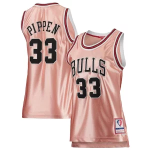 Pratico Duraturo Scottie Pippen Chicago Bulls Women's 75th Anniversary Rose Gold 1997 Swingman Jersey Pink  per i veri fan