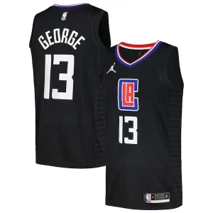 Pratico Eccezionale Robusto Paul George LA Clippers Jordan Brand Nike Swingman Player Jersey Statement Edition Black  per i veri fan