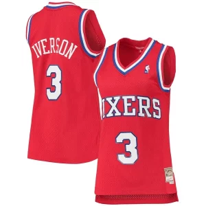Pratico Fascinante Allen Iverson Philadelphia 76ers Women's 2002/03 Hardwood Classics Swingman Jersey Red  per i veri fan