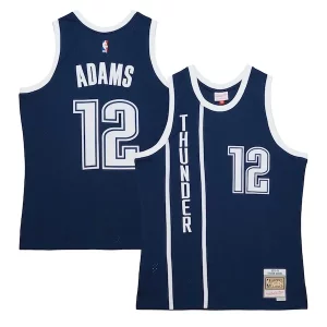 Pratico Fascinante Moderno Steven Adams Oklahoma City Thunder 2015/16 Hardwood Classics Alternate Swingman Jersey Navy  per i veri fan