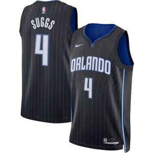 Pratico Jalen Suggs Orlando Magic Nike Unisex Swingman Jersey Icon Edition Black/White  per i veri fan