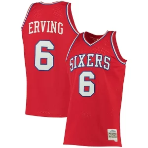 Pratico Julius Erving Philadelphia 76ers 1982/83 Big & Tall Hardwood Classics Swingman Jersey Red  per i veri fan