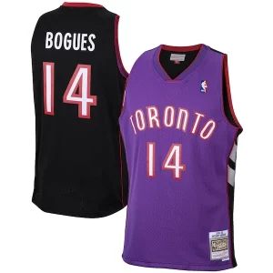 Pratico Muggsy Bogues Toronto Raptors 2001/02 Hardwood Classics Swingman Jersey Purple  per i veri fan