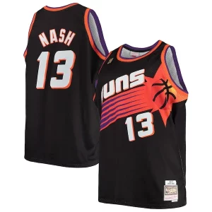 Pratico Stupendo Gorgeous Steve Nash Phoenix Suns 1996/97 Big & Tall Hardwood Classics Swingman Jersey Black/White  per i veri fan