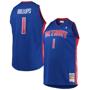 Prestigioso Chauncey Billups Detroit Pistons 2003/04 Big & Tall Hardwood Classics Swingman Jersey Blue  per i veri fan