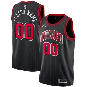 Prestigioso Cool Accattivante Chicago Bulls Jordan Brand Swingman Custom Jersey Statement Edition Black  per i veri fan