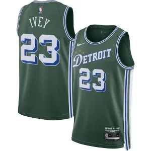 Prestigioso Delizioso Meraviglioso Jaden Ivey Detroit Pistons Nike 2022/23 Swingman Jersey City Edition Green  per i veri fan